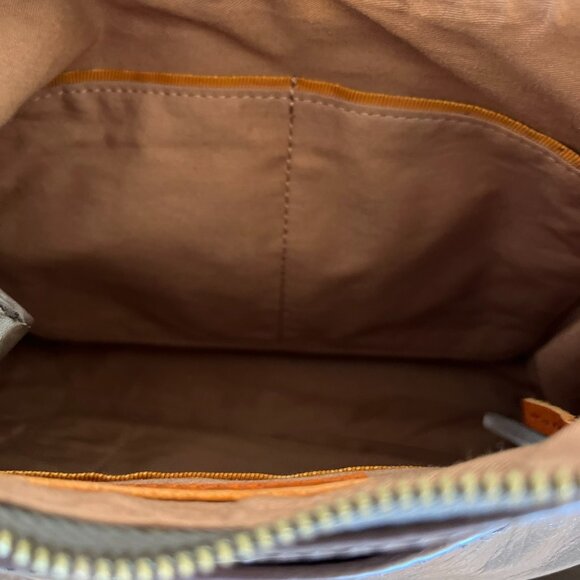 Hobo International Grey Leather Bellamy Med Bohemian Crossbody Bag - Picture 11 of 12